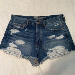 American Eagle High Waisted Denim Shorts